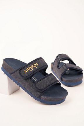 دمپائی سرمه ای زنانه جیر Polomia Comfort - کد 899298769