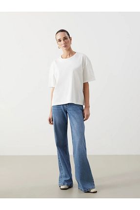 تیشرت نباتی زنانه گشاد LC Waikiki - کد 899325624