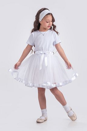 دامن سفید بچه گانه بافتنی KT PERA BABY - کد 900161050
