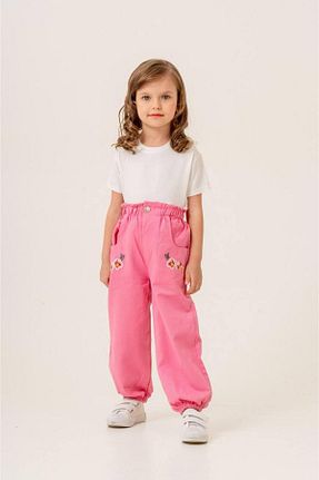 ست بالاتنه و پائین تنه صورتی بچه گانه %100 پنبه harby kids - کد 900163056