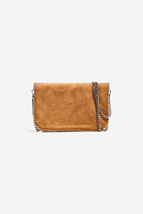 کیف دستی قهوه ای زنانه پلی استر Bershka - کد 899329123
