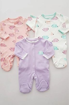 سرهمی خواب رنگی بچه گانه پنبه ای ENİA BABY - کد 899334724