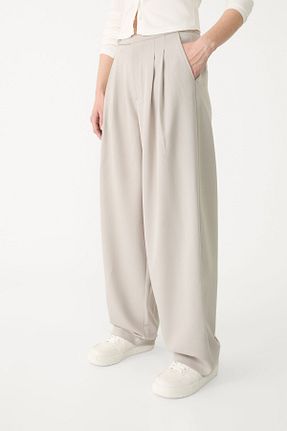 شلوار طوسی زنانه پلی استر Stradivarius - کد 899328063