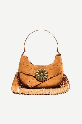 کیف دستی قهوه ای زنانه پلی استر Bershka - کد 899341835