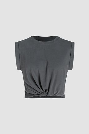 تیشرت طوسی زنانه Relaxed Hiccup - کد 900165311