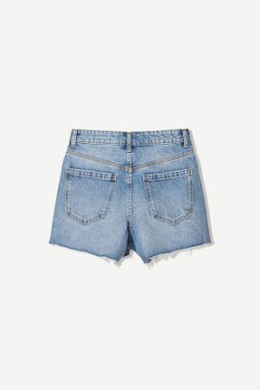 شلوارک و برمودا آبی زنانه اسلیم Bershka - کد 899327767