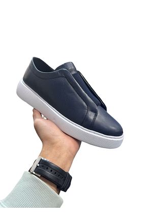 کفش اسنیکر سرمه ای مردانه چرم اصل Greyybull Shoes - کد 899342266