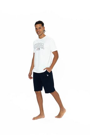 ست لباس راحتی نباتی مردانه چاپی U.S. Polo Assn. - کد 899360586