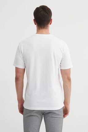 تیشرت سفید مردانه رگولار Cazador - کد 899357715