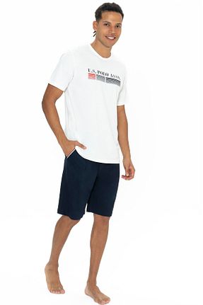 ست لباس راحتی نباتی مردانه چاپی U.S. Polo Assn. - کد 899345804