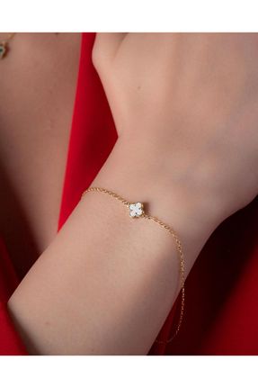 دستبند طلا طلائی زنانه 14 عیار YCL JEWELLERY - کد 900212596