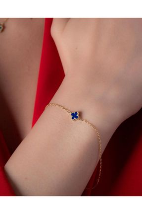 دستبند طلا سرمه ای زنانه 14 عیار YCL JEWELLERY - کد 900212972