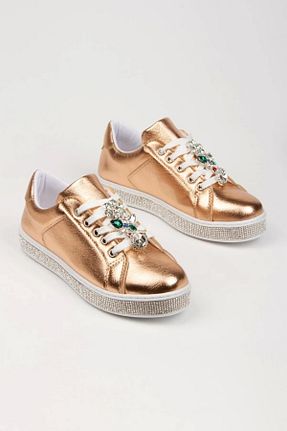 کفش اسنیکر صورتی زنانه بند دار elvinshoes - کد 899383855