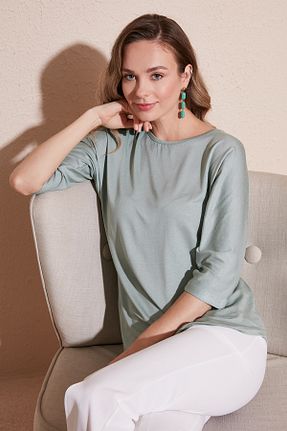 بلوز سبز زنانه ساده Lela - کد 99422901