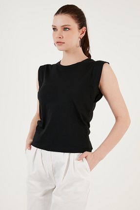 تیشرت مشکی زنانه رگولار Lela - کد 99638023