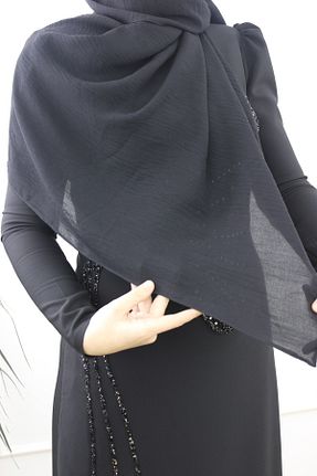 روسری مشکی شیفون Modabanuda - کد 899390137