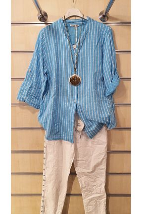 پیراهن فیروزه ای زنانه رگولار Park Moda - کد 899401842
