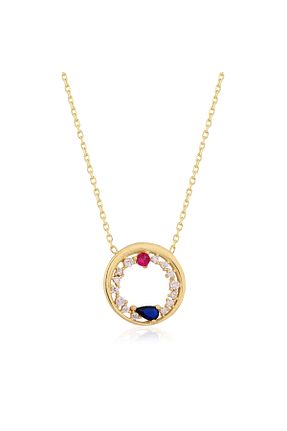 گردنبند نقره زرد زنانه 925 عیار Cecile Jewellery - کد 899398119
