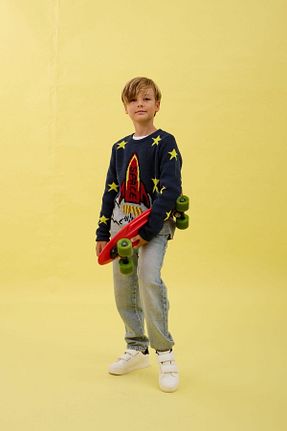 پلیور سرمه ای بچه گانه Galaksi Nisrakids - کد 858205667