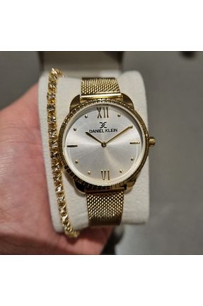 ساعت مچی طلائی زنانه 31-35 میلی متر Daniel Klein - کد 900232061