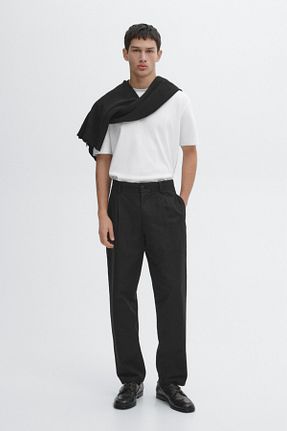 تیشرت سفید مردانه رگولار Massimo Dutti - کد 899424904
