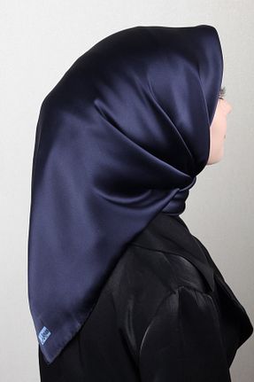 دستمال گردن سرمه ای زنانه ابریشم Joyas - کد 899422132