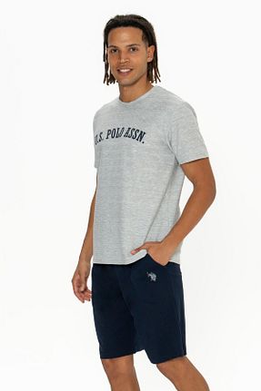 ست لباس راحتی طوسی مردانه پنبه ای U.S. Polo Assn. - کد 899426586