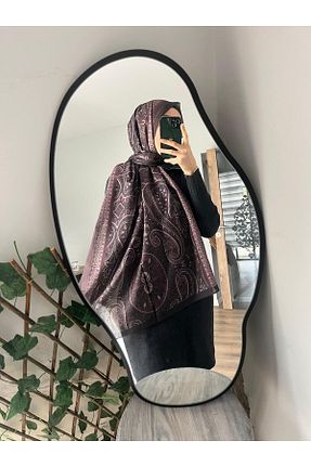 شال قهوه ای زنانه پنبه پلی استر Merwiss - کد 899426696