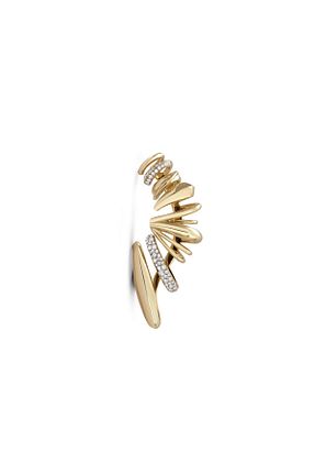 گوشواره استیل (فولاد) زرد زنانه Gümüş sandık - کد 899428284