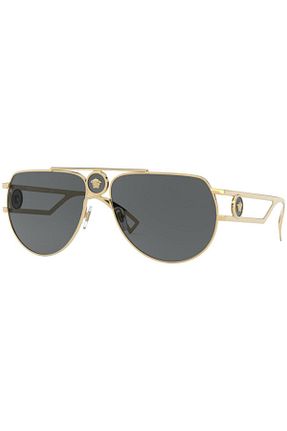 عینک آفتابی طلائی زنانه 60 Versace - کد 113316001