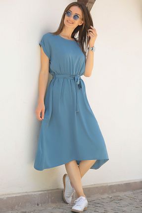 لباس آبی زنانه بافتنی armonika - کد 2877033