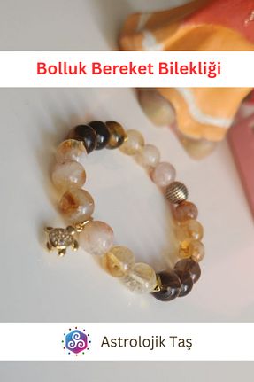 دستبند جواهر رنگی زنانه سنگ طبیعی Astrolojik Doğal Taş - کد 900281861