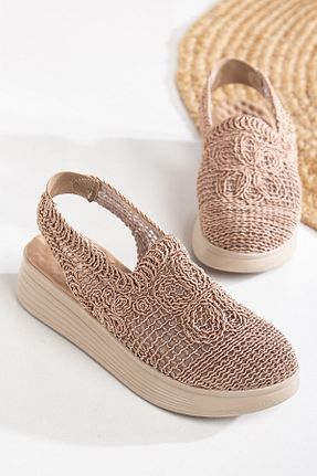 صندل قهوه ای زنانه پاشنه تخت Mc vay Shoes - کد 899448110