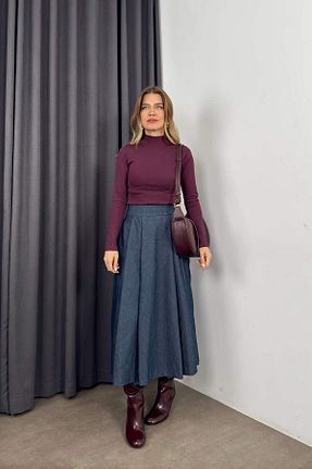 دامن آبی زنانه جین Sue Store - کد 899454969