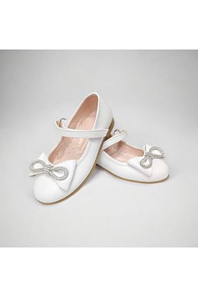 بابت سفید بچه گانه چرم مصنوعی PATİK BEBE - کد 817052075