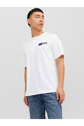 تیشرت سفید مردانه رگولار Jack & Jones - کد 745851903