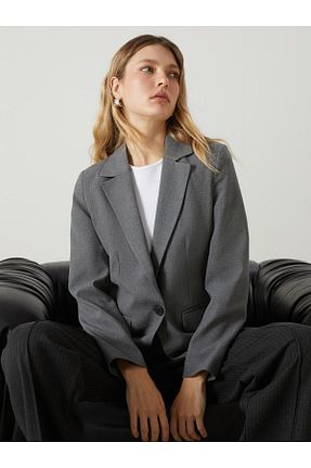 کت طوسی زنانه رگولار LC Waikiki - کد 899494524