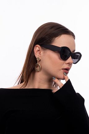 عینک آفتابی مشکی زنانه 52 GlimmerGroove - کد 899500033