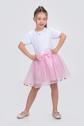 دامن صورتی بچه گانه بافتنی KT PERA BABY - کد 900334934