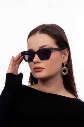 عینک آفتابی مشکی زنانه 49 GlimmerGroove - کد 899502545