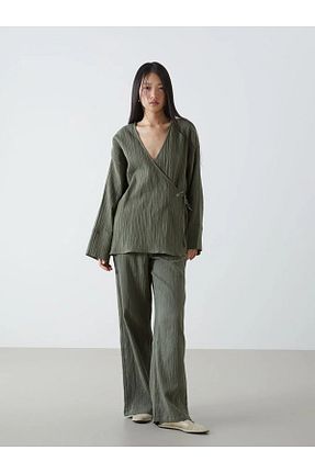 کت خاکی زنانه Loose LC Waikiki - کد 899517439