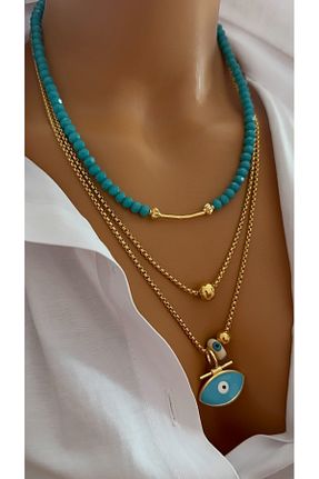 ست جواهر طلائی زنانه روکش طلا Nevaa Still - کد 899515964