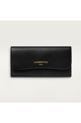 کیف پول مشکی زنانه ابعاد بزرگ Laorentou - کد 899539419