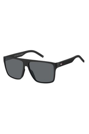 عینک آفتابی مشکی مردانه UV400 Tommy Hilfiger - کد 346891148