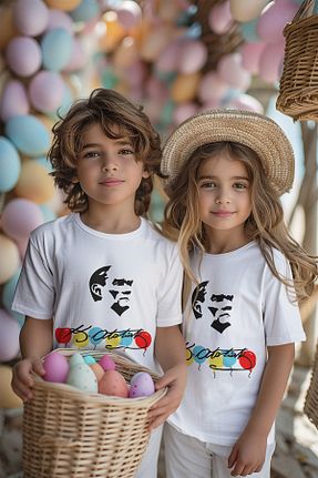 تیشرت سفید بچه گانه رگولار MYADA - کد 900483429