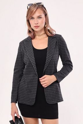 کت بلیزر طوسی زنانه مخلوط پلی استر armonika - کد 140645133