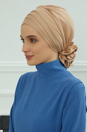 کلاه شنای حجاب قهوه ای زنانه Aisha