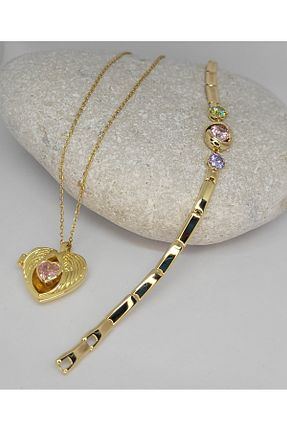گردنبند استیل ( فولاد ) زرد استیل ضد زنگ Butik - کد 899591020