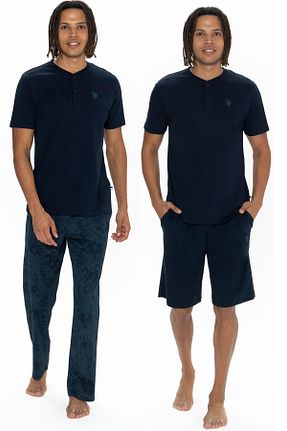 ست لباس راحتی سرمه ای مردانه ساده U.S. Polo Assn. - کد 899601197