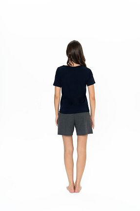 ست لباس راحتی سرمه ای زنانه چاپی U.S. Polo Assn. - کد 899602367